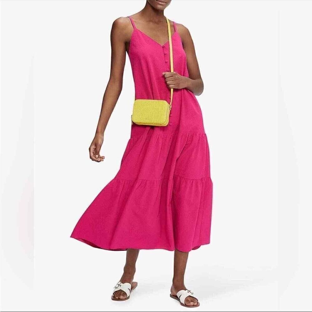 Ted Baker Luaan Deep pink Dress Summer chic effortless elegance vacation wear